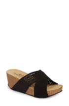 Women's Bos. & Co. Lomi Platform Wedge Slide Sandal -8.5us / 39eu - Black