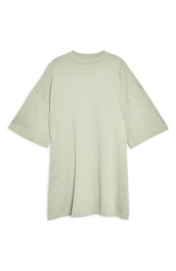 Women's Topshop Boyfriend Tunic Tee - Green