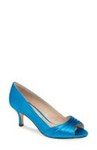 Women's Nina Chezare Peep Toe Pump W - Blue