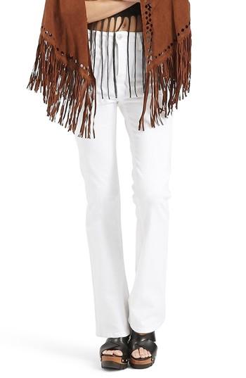 Women's Topshop Jamie Flare Jeans W X 30l (fits Like 24w) - White