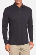 Men's Cutter & Buck 'belfair' Pima Cotton Polo, Size - Black (online Only)