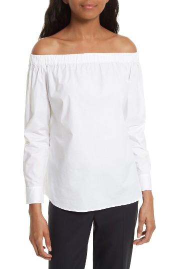 Women's Boss Bagiana Off The Shoulder Blouse - White