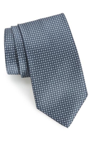 Men's Brioni Dot Silk Tie, Size - Blue