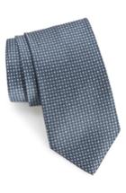 Men's Brioni Dot Silk Tie, Size - Blue