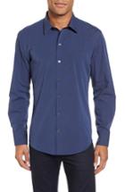 Men's Zachary Prell Colly Slim Fit Print Sport Shirt, Size - Blue