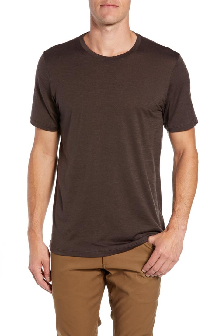Men's Icebreaker Tech Lite Short Sleeve Crewneck T-shirt, Size - Black