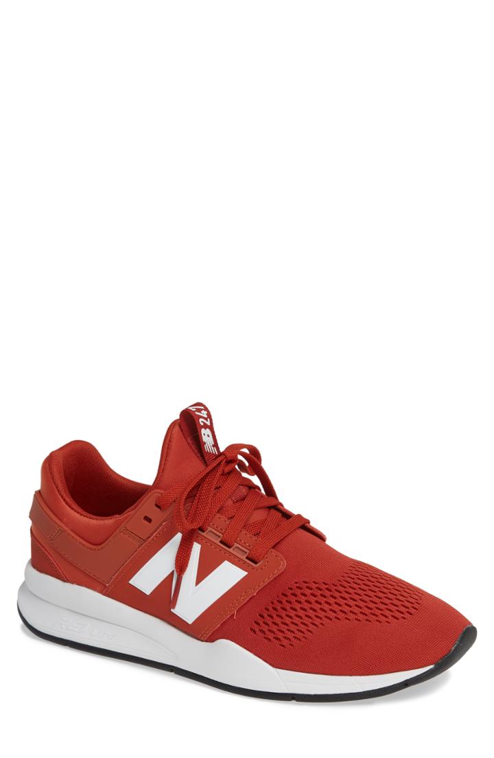 Men's New Balance 247 Sneaker .5 D - Orange