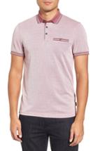 Men's Ted Baker London Doug Pique Polo (m) - Pink