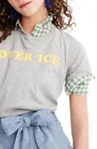 Women's J.crew Over Ice Tee, Size - Grey