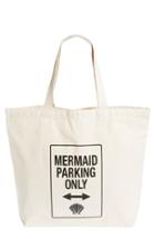 Workshop 28 'mermaid Parking Only' Canvas Tote -