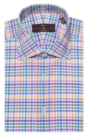 Men's Robert Talbott Tailored Fit Plaid Dress Shirt - Yellow
