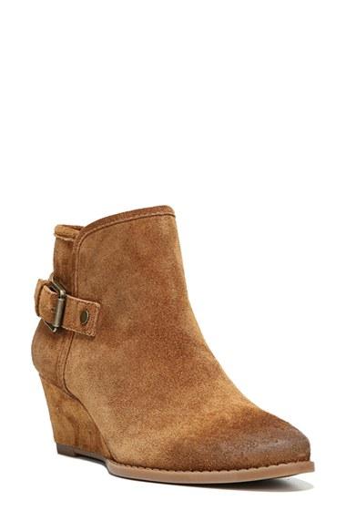 Women's Franco Sarto 'wichita' Wedge Bootie .5 M - Brown