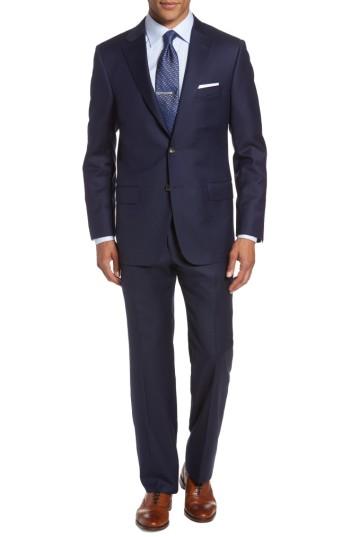 Men's Hickey Freeman Classic B Fit Loro Piana Wool Suit