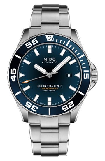 Men's Mido Ocean Star Diver Automatic Bracelet Watch, 43.5mm