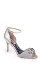 Women's Badgley Mischka Sabrina Ii Open Toe Pump .5 M - Metallic