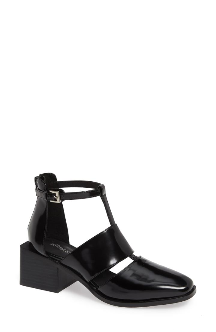 Women's Jeffrey Campbell Douglas Block Heel Pump M - Black