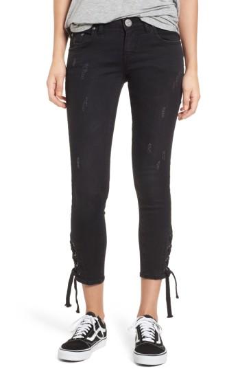 Women's One Teaspoon Freebirds Side Tie Crop Skinny Jeans