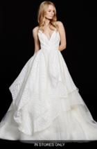 Women's Hayley Paige Remmington Embellished English Net Gown, Size In Store Only - Pink