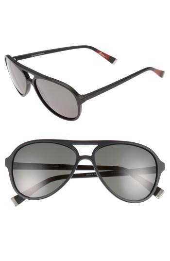 Women's Ed Ellen Degeneres 58mm Gradient Aviator Sunglasses - Matte Black