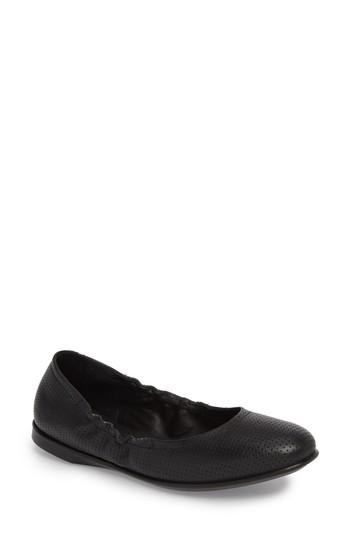 Women's Ecco Incise Enchant Ballet Flat -7.5us / 38eu - Black