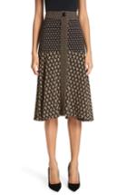 Women's Proenza Schouler Mixed Print Crepe Midi Skirt - Black