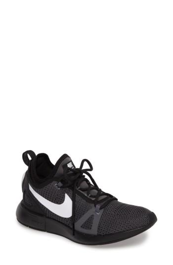 Women's Nike Duel Racer Flyknit Running Shoe .5 M - Black