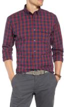 Men's 1901 Ivy Trim Fit Check Sport Shirt - Red