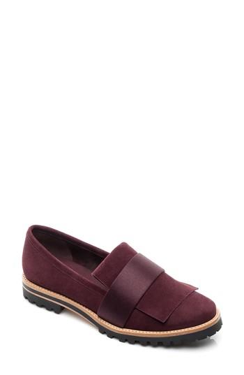 Women's Bernardo Footwear Ora Loafer .5 M - Burgundy
