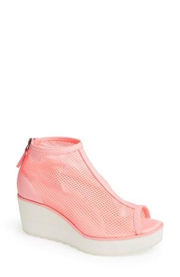 Puma By Hussein Chalayan 'hakkoda' Open Toe Wedge Sneaker Womens Pastel Pink