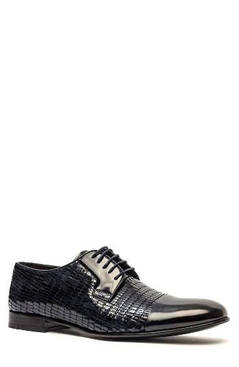 Men's Jared Lang Cap Toe Derby Eu - Blue