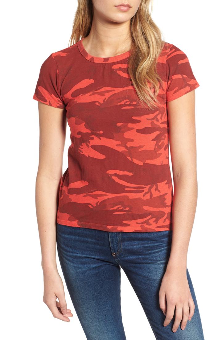 Women's Pam & Gela Camo Tee - Red
