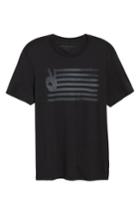 Men's John Varvatos Star Usa 'peace Flag' Graphic T-shirt, Size - Black