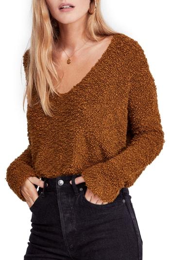 Women's Free People Popcorn Sweater - Green