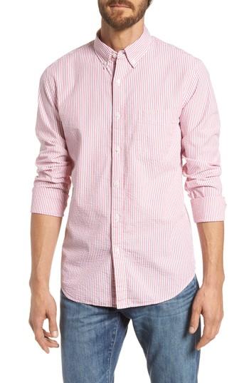 Men's J.crew Seersucker Sport Shirt