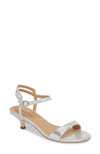Women's Vaneli Vevila Ankle Strap Sandal M - Metallic