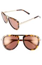 Women's Kendall + Kylie 53mm Aviator Sunglasses - Dark Demi/ Shiny Gold