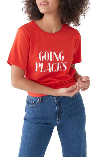 Women's Ban. Do Going Places Classic Tee, Size - Red