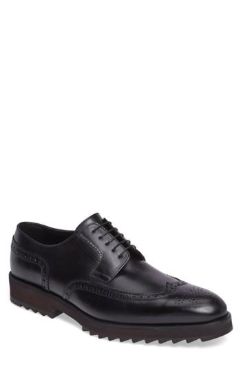 Men's A. Testoni Wingtip M - Black