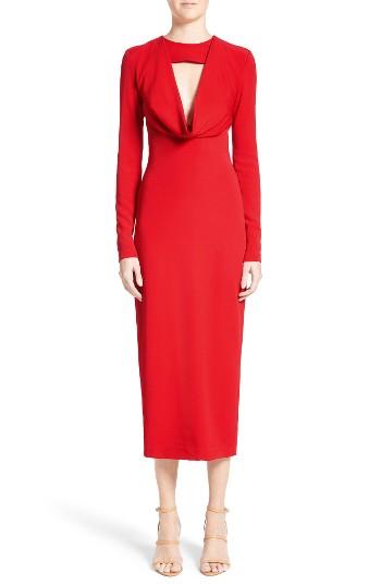 Women's Cushnie Et Ochs Cowl Neck Pencil Dress