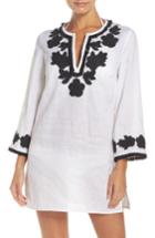 Women's Tory Burch Applique Cover-up Tunic - Ivory