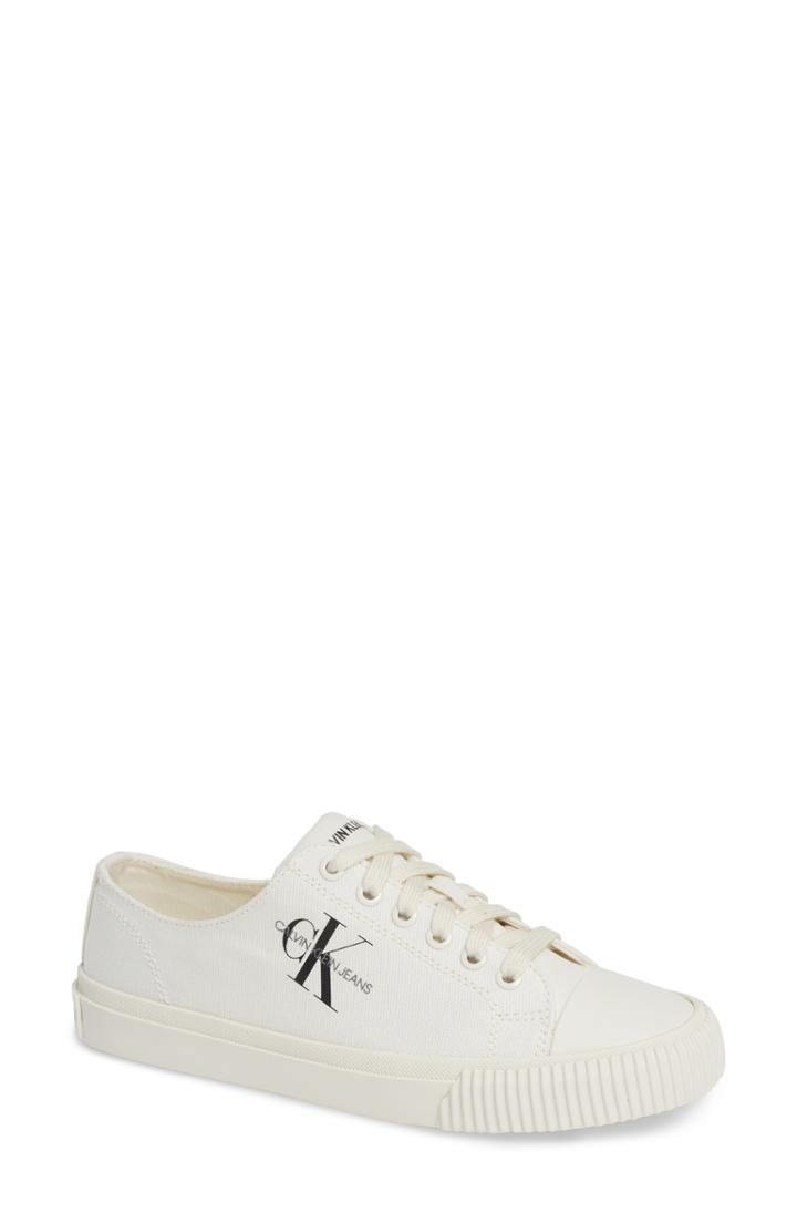 Women's Calvin Klein Jeans Ireland Canvas Sneaker M - White