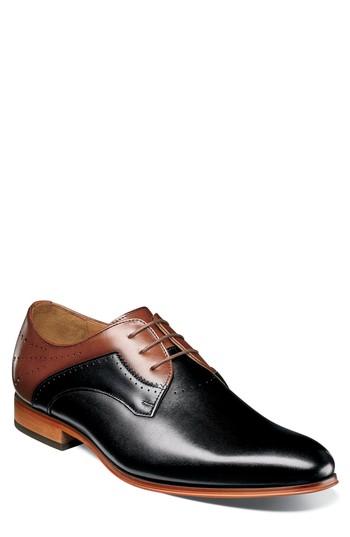 Men's Stacy Adams Savion Plain Toe Derby M - Black