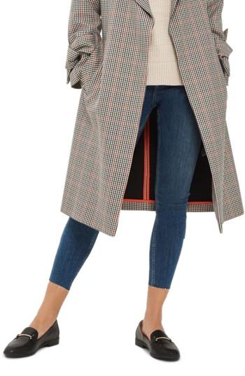 Petite Women's Topshop Jamie Raw Hem Crop Skinny Jeans X 28 - Blue