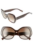 Women's Marc Jacobs 56mm Sunglasses - Havana Medium
