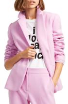 Women's French Connection Sundae Suiting Blazer - Pink