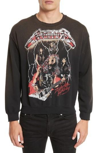 Men's Madeworn Metallica Glitter Graphic Sweatshirt