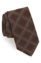 Men's Canali Grid Silk Blend Tie