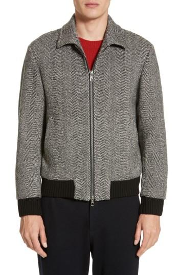 Men's Tommowland Shelta Herringbone Wool Jacket - Black