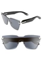 Women's Givenchy 55mm Rimless Shield Sunglasses - Grey Black
