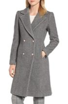 Women's Ted Baker London Chevron Wool & Cashmere Coat - Grey